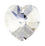 1 14mm Preciosa Argent Flare Heart Pendant