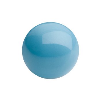 25, 4mm Aqua Blue Gem Color Preciosa Maxima Pearl Beads