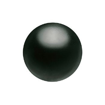 25, 4mm Magic Black Gem Color Preciosa Maxima Pearl Beads