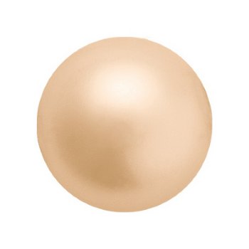 25, 6mm Gold Preciosa Maxima Pearl Beads