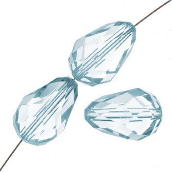 5 10.5x7mm Preciosa Light Blue Pear Drops
