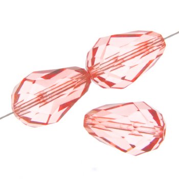 1 15x10mm Preciosa Sweet Orange Pear Drops