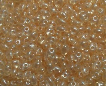 TB-08192 - 10 Grams Crystal Pale Orange Pearl 2.5x5mm Preciosa Twin Beads