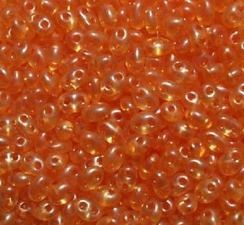 TB-08392 - 10 Grams Crystal Yellow Orange Pearl 2.5x5mm Preciosa Twin Beads
