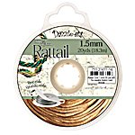 20 Yards of 1.5mm Golden Bronze Mousetail Cord with Reusable Bobbin