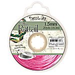 20 Yards of 1.5mm Strawberry Mousetail Cord with Reusable Bobbin