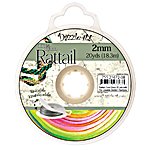 20 Yards of 2mm Rainbow Rattail Cord with Reusable Bobbin