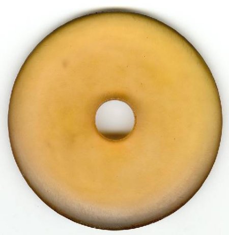 1 56x7mm Matte Amber Resin Donut