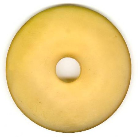 1 56x7mm Matte Orange Resin Donut