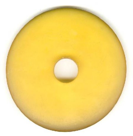 1 56x7mm Matte Sunflower Yellow Resin Donut