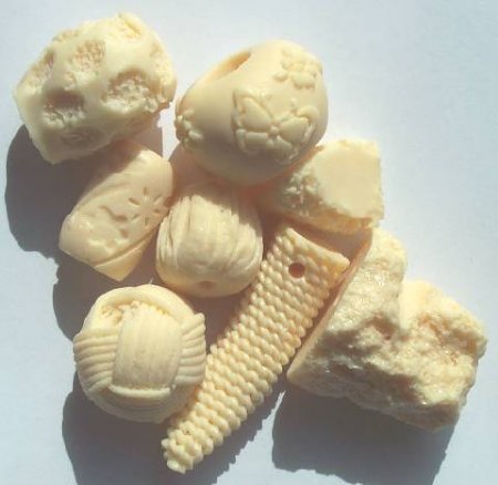 50 grams Large Resin Bead Mix - Cream