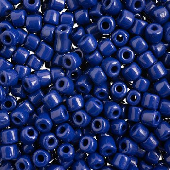 25 Grams 4x4.5mm Opaque Royal Blue Rola Tube Beads
