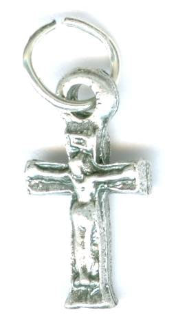 1 15x8mm Nickel Mini Cross