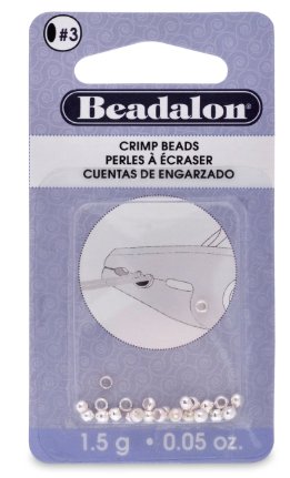 #3 Beadalon Silver Crimp Beads