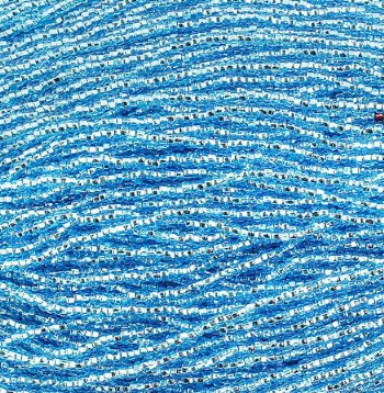 1 Hank of 10/0 Silverlined Aqua Seed Beads