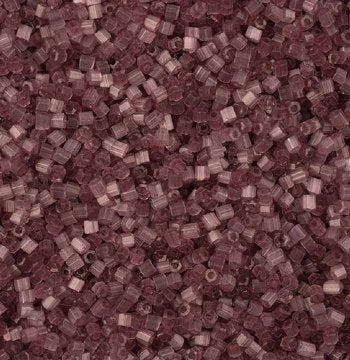 25 Grams of 10/0 Two-Cut Satin Solgel Plum Seed Beads