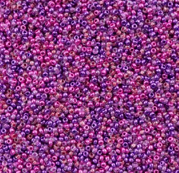 22 Gram Vial of 10/0 Czech Glass Seed Bead Mix - Berry Sorbet Mix
