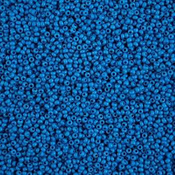 22 Grams of 10/0 Matte Opaque Blue Terra Intensive Seed Beads