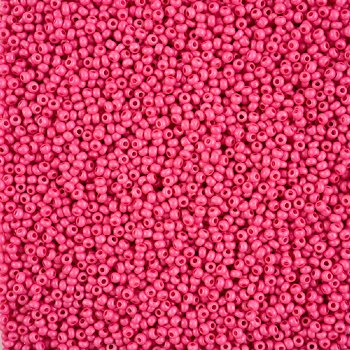 22 Grams of 10/0 Matte Opaque Rose Terra Intensive Seed Beads
