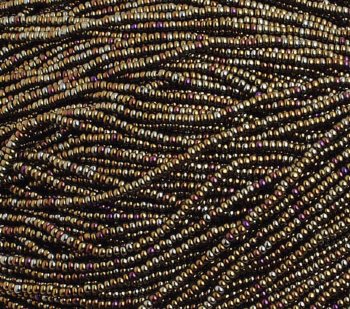 50 Grams of 10/0 Opaque Brown Iris Seed Beads