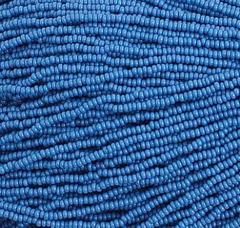 1 Hank of 10/0 Opaque Lapis Blue Seed Beads