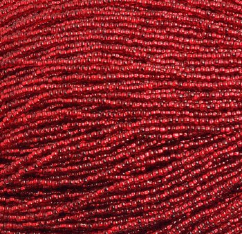 1/2 Kilo Strung 10/0 Silver Lined Red Seed Beads