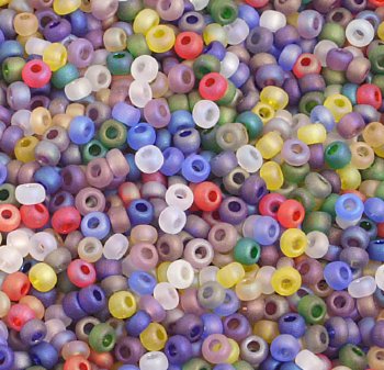50 grams of 10/0 Transparent Matte Multi Mix AB Seed Beads