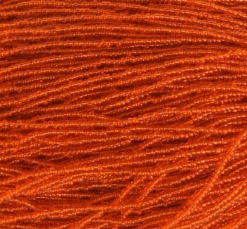1 Hank of 10/0 Transparent Orange Seed Beads
