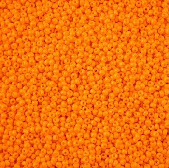 10 Grams 11/0 Charlotte Seed Beads - Opaque Light Orange