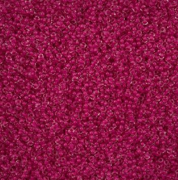 23 Grams of 11/0 Pink Terra Intensive Lined Crystal Seed Beads