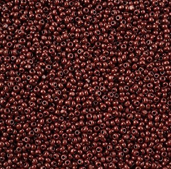 10 Grams 11/0 Charlotte Seed Beads - Opaque Dark Brown