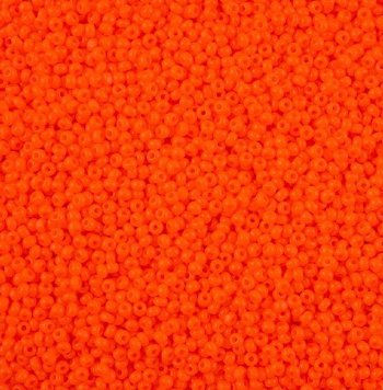 10 Grams 11/0 Charlotte Seed Beads - Opaque Orange