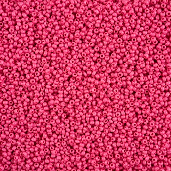 22 Grams of 11/0 Matte Opaque Rose Terra Intensive Seed Beads