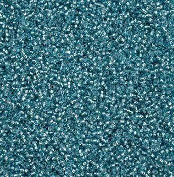 50 Grams of 11/0 Silverlined Solgel Blue Seed Beads
