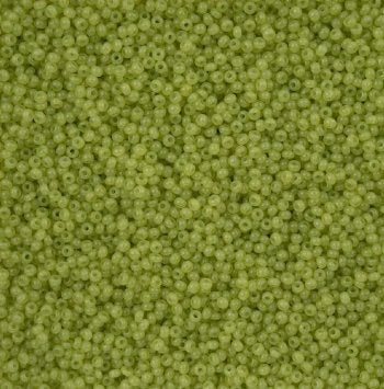 50 Grams of 11/0 Light Green Alabaster Solgel Seed Beads