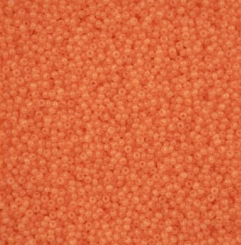 50 Grams of 11/0 Orange Alabaster Solgel Seed Beads