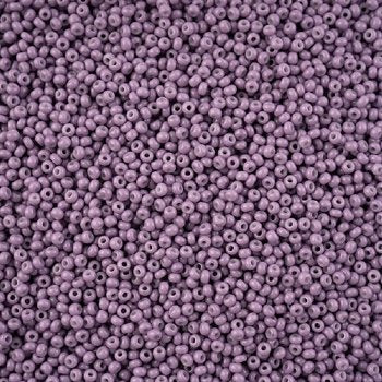 1 Hank of 11/0 Solgel Opaque Dyed Chalk Orchid Seed Beads