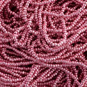 10 Grams 13/0 Charlotte Seed Beads - Metallic Pink Terra