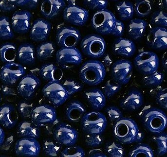 25g of 32/0 Opaque Dark Royal Blue Seed Beads