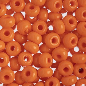 25g of 32/0 Opaque Orange Seed Beads