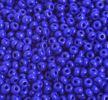 50g 6/0 Opaque Royal Blue Seed Beads