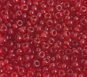 50g 6/0 Transparent Red