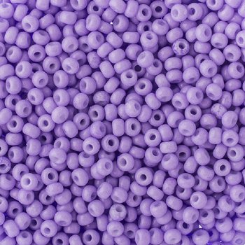 50g of 8/0 Opaque Dyed Chalk Light Purple Seed Beads
