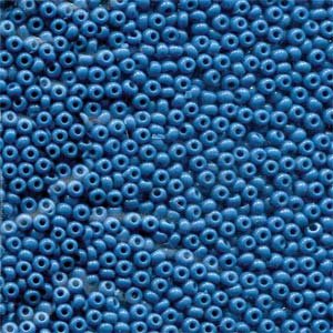 50g 8/0 Opaque Denim Blue Seed Beads