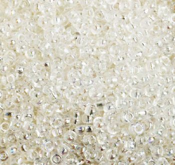 50g 8/0 Transparent Crystal AB Seed Beads
