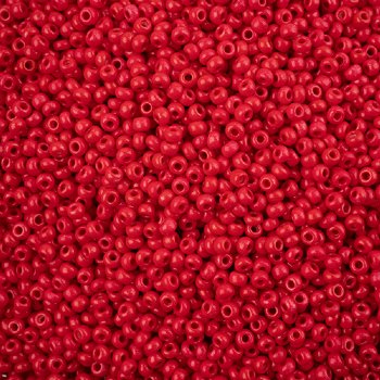 50g 8/0 Opaque Red Terra Intensive Seed Beads