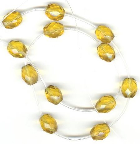 1 12x10mm Golden Topaz Faceted Oval