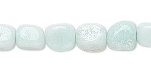 16 inch strand of 9x6mm Amazonite Nugget Beads