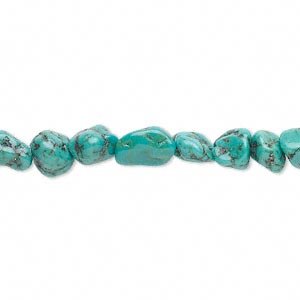 16 inch strand of Turquoise Nugget Beads