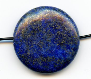 1, 20x6mm Lapis Coin Bead